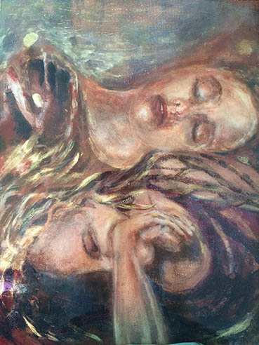 Demeter and Persephone, Kathleen Draper Garner, 20x24 x2 Acrylic $650