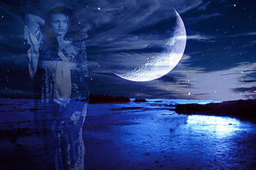 Night Dreams - She Walks on Water, Joanne Chase-Mattillo, 16x24 Photography $400