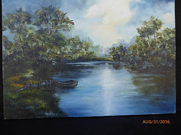 Nocturnal Tranquility, Lisa August, 11x14 Oil $500