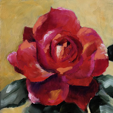 Full Bloom, Andrea L. Garrett, 6x6 Oil $175