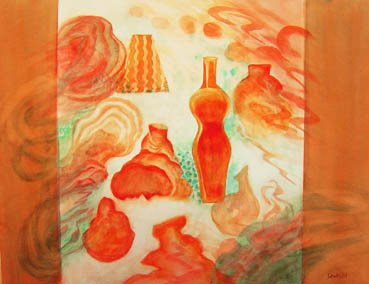Formation N0. 2, Setsuko Yoshida, 20x26 Watercolor $800