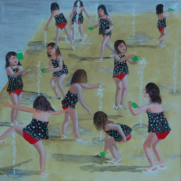 Spots and Sprinkles, Tricia Hoye, 24x24 Acrylic $375